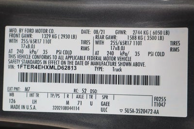 2021 Ford Ranger XLT