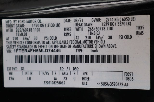 2021 Ford Ranger XL