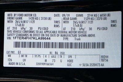 2019 Ford Ranger XLT