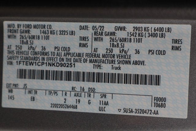 2022 Ford F-150 Lariat