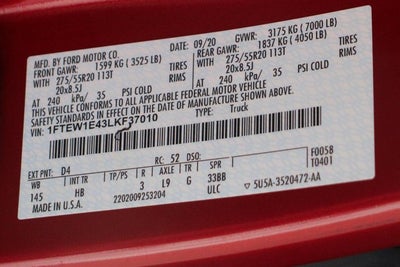 2020 Ford F-150 Lariat