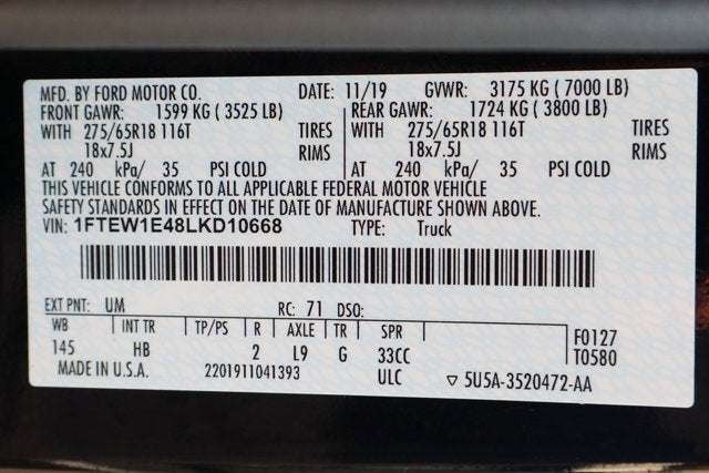 2020 Ford F-150 Lariat