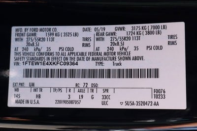 2019 Ford F-150 Lariat