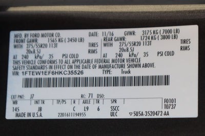 2017 Ford F-150 XLT
