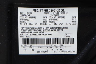 2015 Ford F-150 Lariat