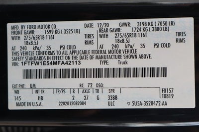 2021 Ford F-150 Lariat