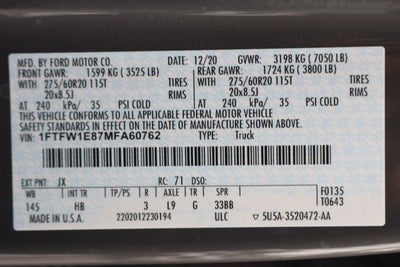 2021 Ford F-150 Lariat