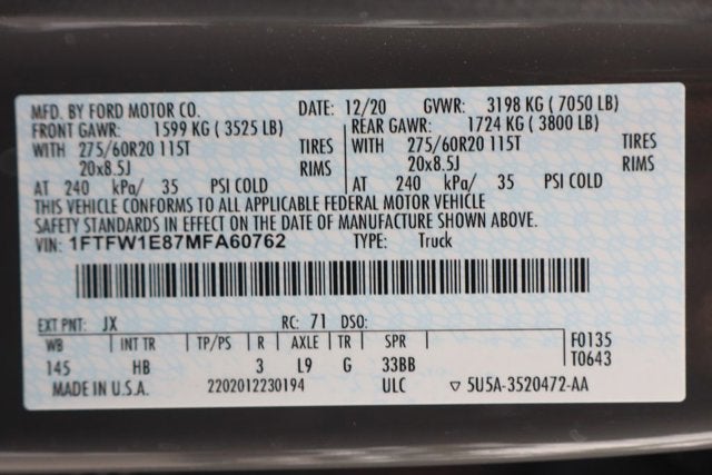 2021 Ford F-150 Lariat