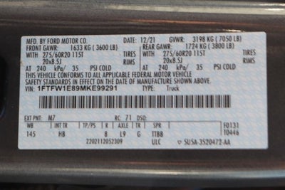 2021 Ford F-150 Lariat