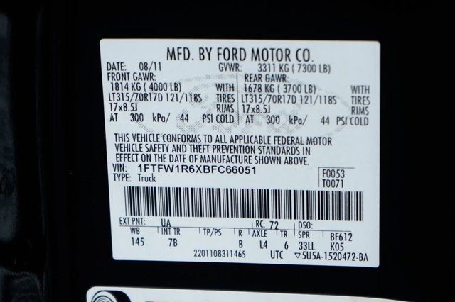 2011 Ford F-150 SVT Raptor