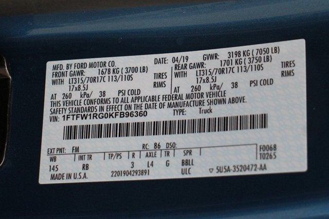 2019 Ford F-150 Raptor