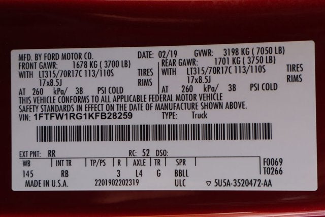 2019 Ford F-150 Raptor