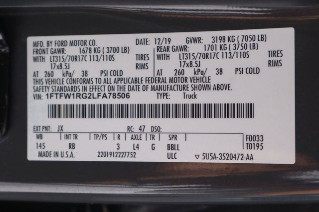 2020 Ford F-150 Raptor