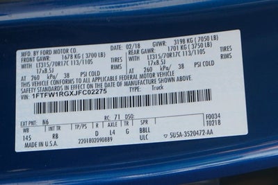 2018 Ford F-150 Raptor