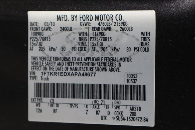 2010 Ford Ranger XLT
