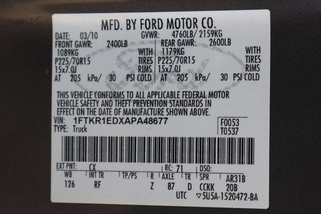 2010 Ford Ranger XLT