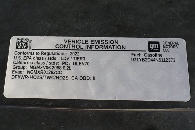 2022 Chevrolet Corvette Stingray