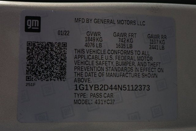 2022 Chevrolet Corvette Stingray