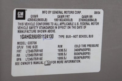 2005 Chevrolet Express Van G3500 Base