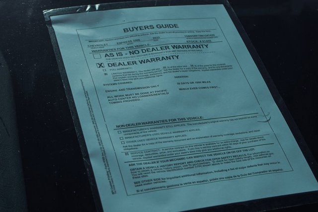 2022 Chevrolet Express 3500 Work Van