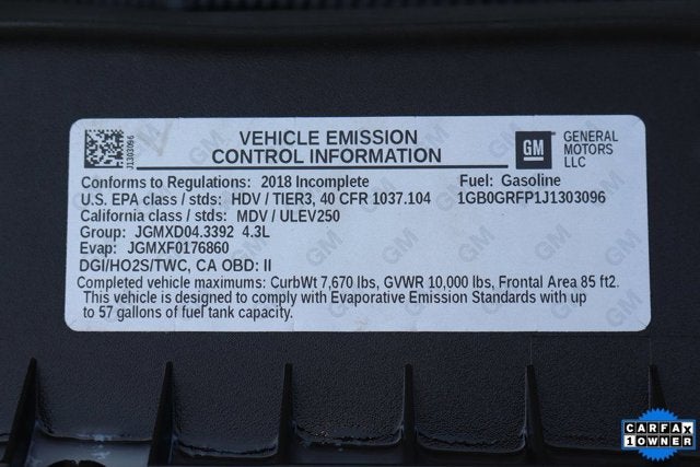 2018 Chevrolet Express 3500 Work Van