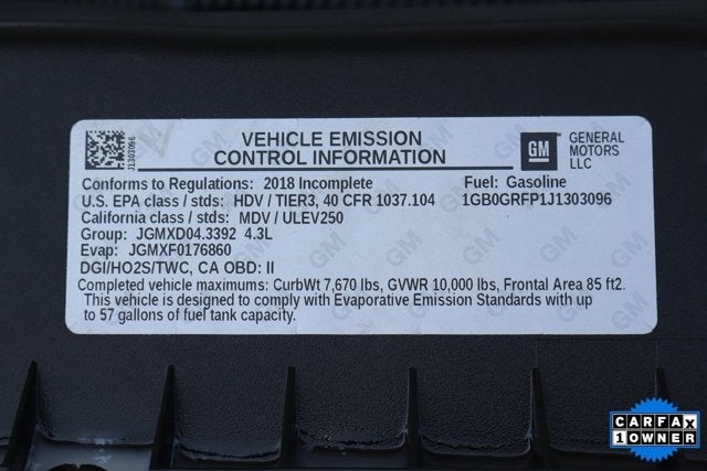 2018 Chevrolet Express 3500 Work Van