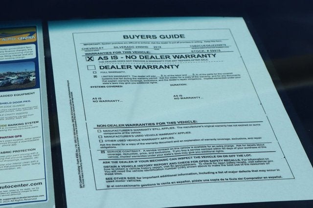 2018 Chevrolet Silverado 2500HD Work Truck