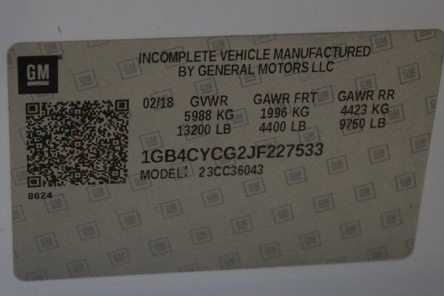 2018 Chevrolet Silverado 3500HD Work Truck