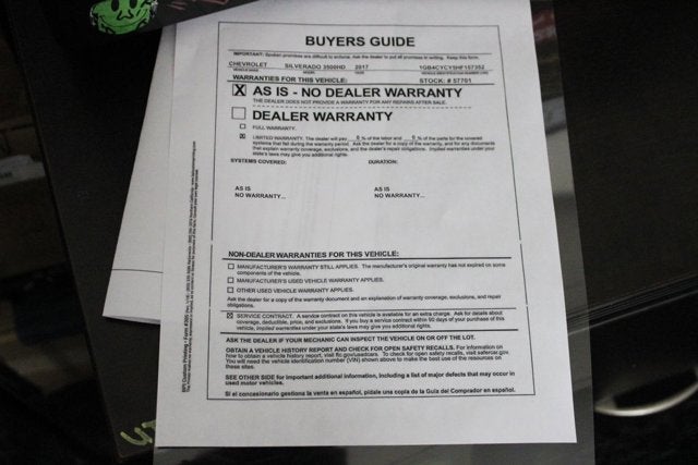 2017 Chevrolet Silverado 3500HD Work Truck