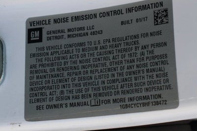 2017 Chevrolet Silverado 3500HD Work Truck