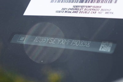 2021 Chevrolet Silverado 3500HD Work Truck