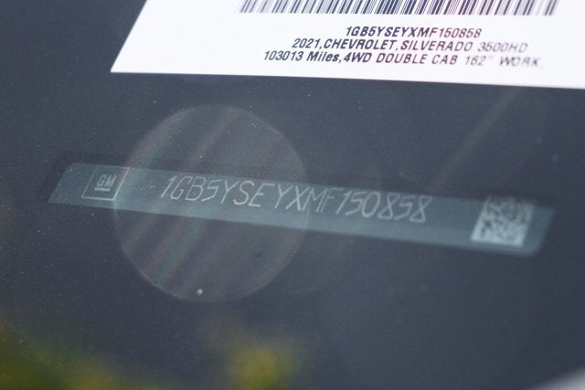 2021 Chevrolet Silverado 3500HD Work Truck