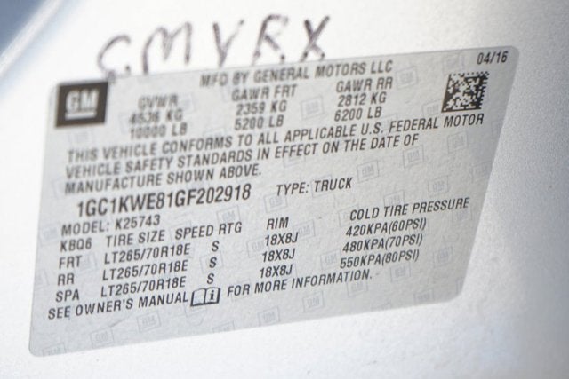 2016 Chevrolet Silverado 2500HD LTZ