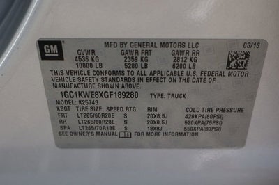 2016 Chevrolet Silverado 2500HD LTZ