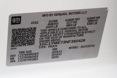 2022 Chevrolet Silverado 2500HD Custom