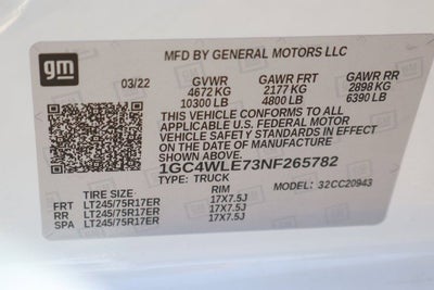 2022 Chevrolet Silverado 2500HD Work Truck