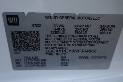 2022 Chevrolet Silverado 2500HD LTZ