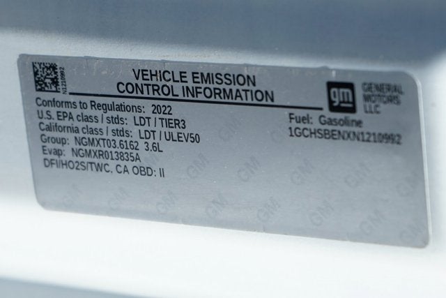 2022 Chevrolet Colorado Work Truck