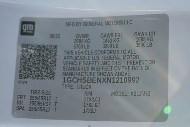 2022 Chevrolet Colorado Work Truck