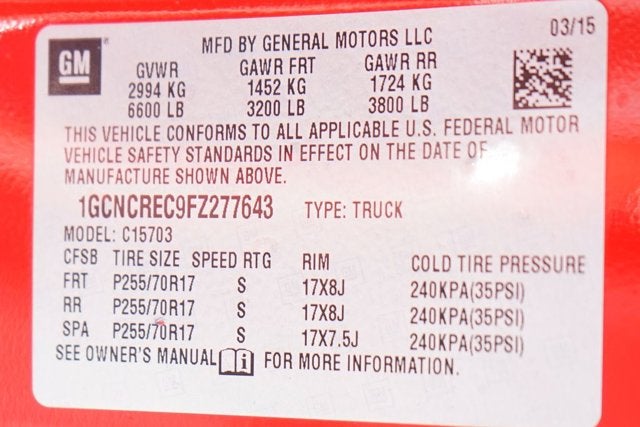 2015 Chevrolet Silverado 1500 LT