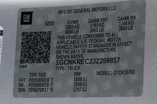 2018 Chevrolet Silverado 1500 LT