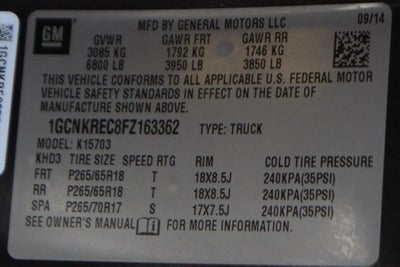 2015 Chevrolet Silverado 1500 LT