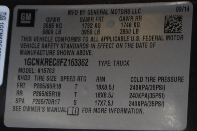 2015 Chevrolet Silverado 1500 LT
