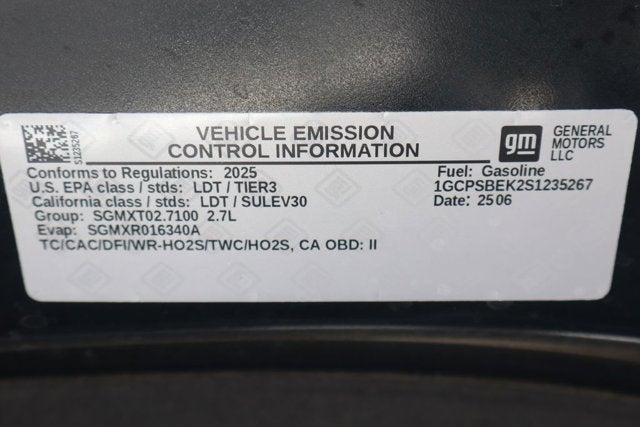 2025 Chevrolet Colorado Work Truck