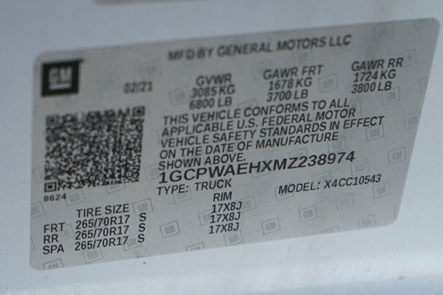 2021 Chevrolet Silverado 1500 WT