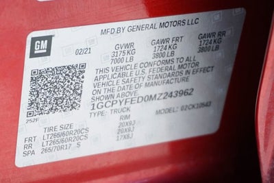 2021 Chevrolet Silverado 1500 LT Trail Boss