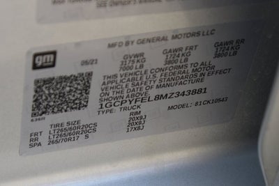 2021 Chevrolet Silverado 1500 LT Trail Boss