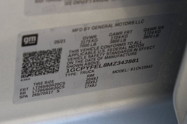 2021 Chevrolet Silverado 1500 LT Trail Boss