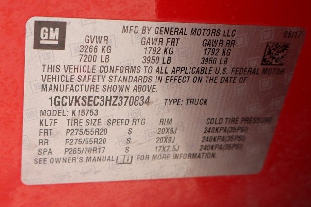 2017 Chevrolet Silverado 1500 LTZ