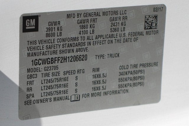 2017 Chevrolet Express 2500 Work Van